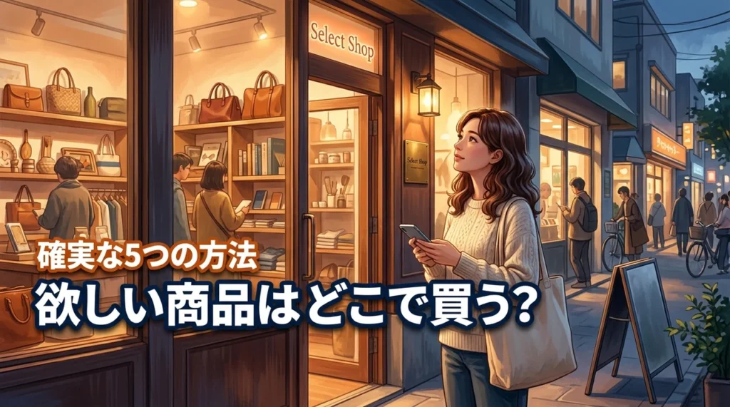 欲しい商品はどこで買える？店舗や通販で確実に入手する5つの方法