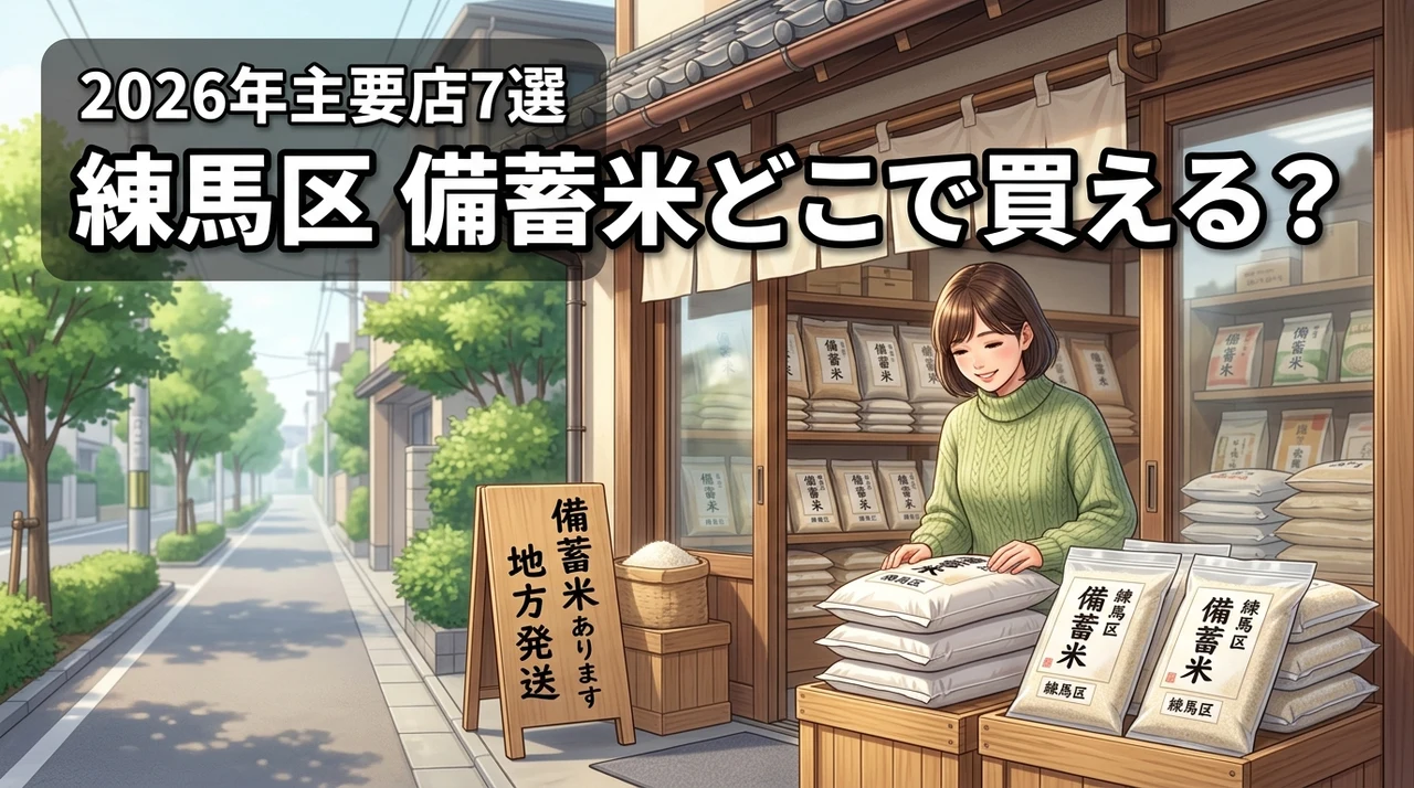 練馬区で備蓄米はどこで買える？主要スーパーや販売店舗などおすすめ7選を徹底調査