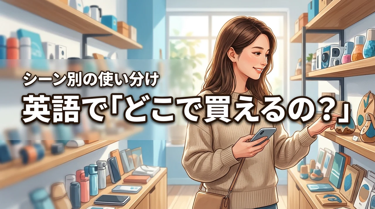 英語で「どこで買えるの」と聞きたい！シーン別の正しい言い回しを徹底解説