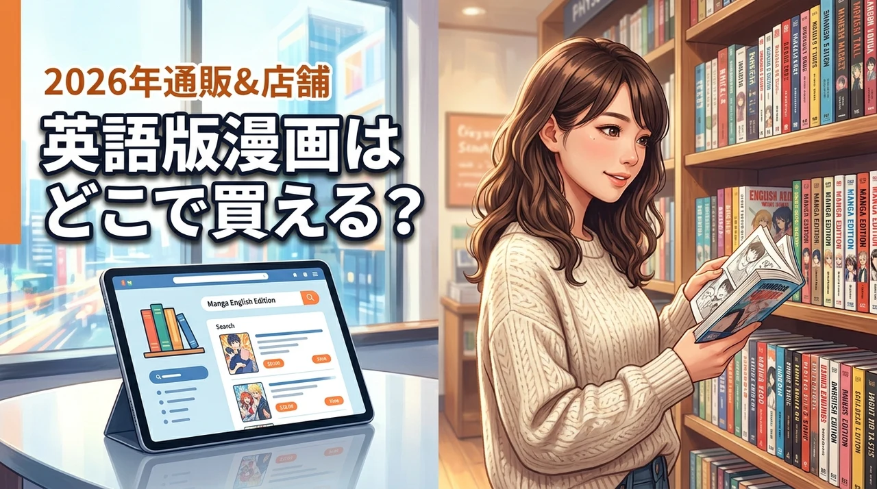 漫画の英語版はどこで買える？安く買うなら通販が正解！実店舗の取扱店も網羅