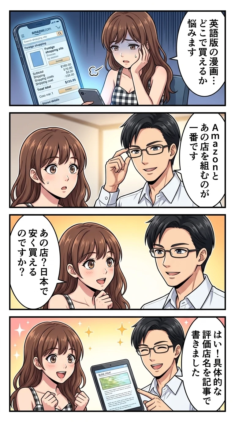 漫画 英語版 どこで買える