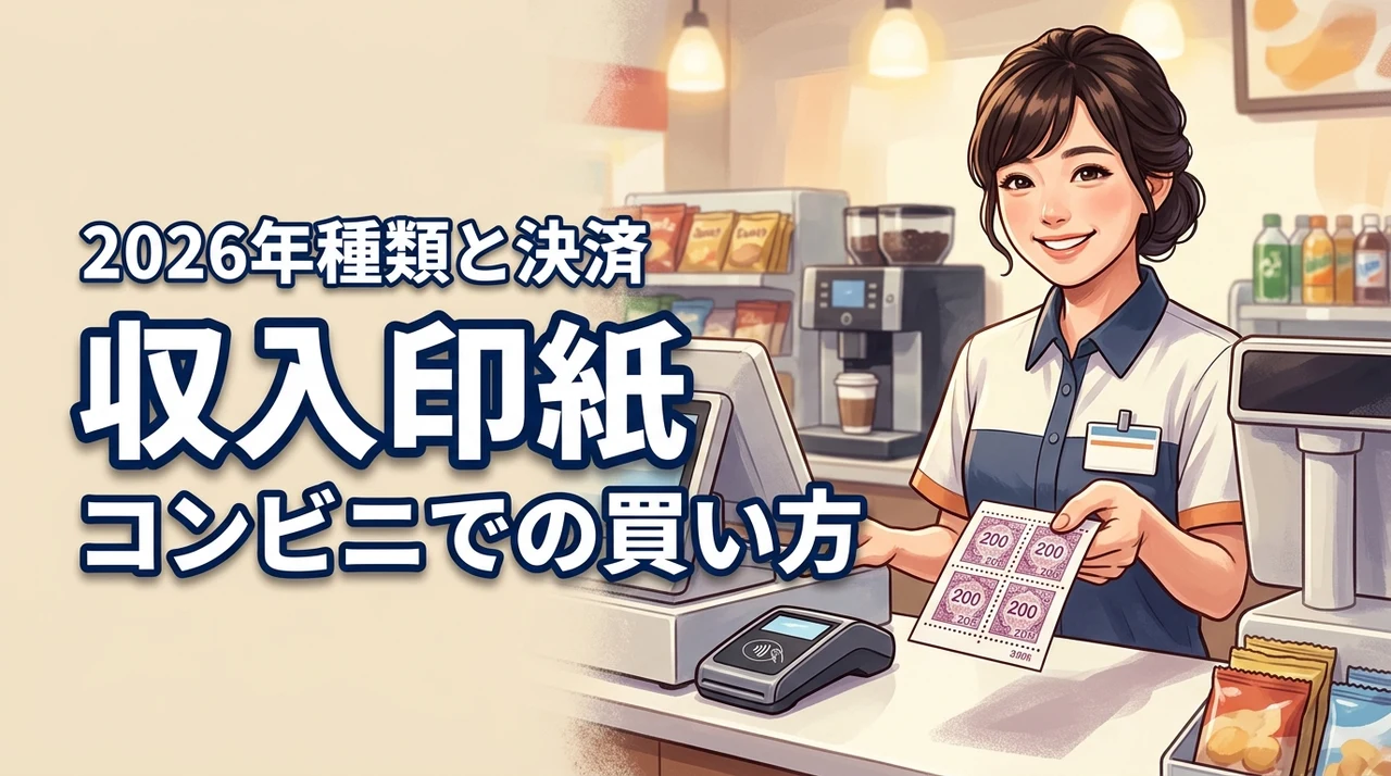 収入印紙はコンビニのどこで買える?200円以外の種類やキャッシュレス決済を調査