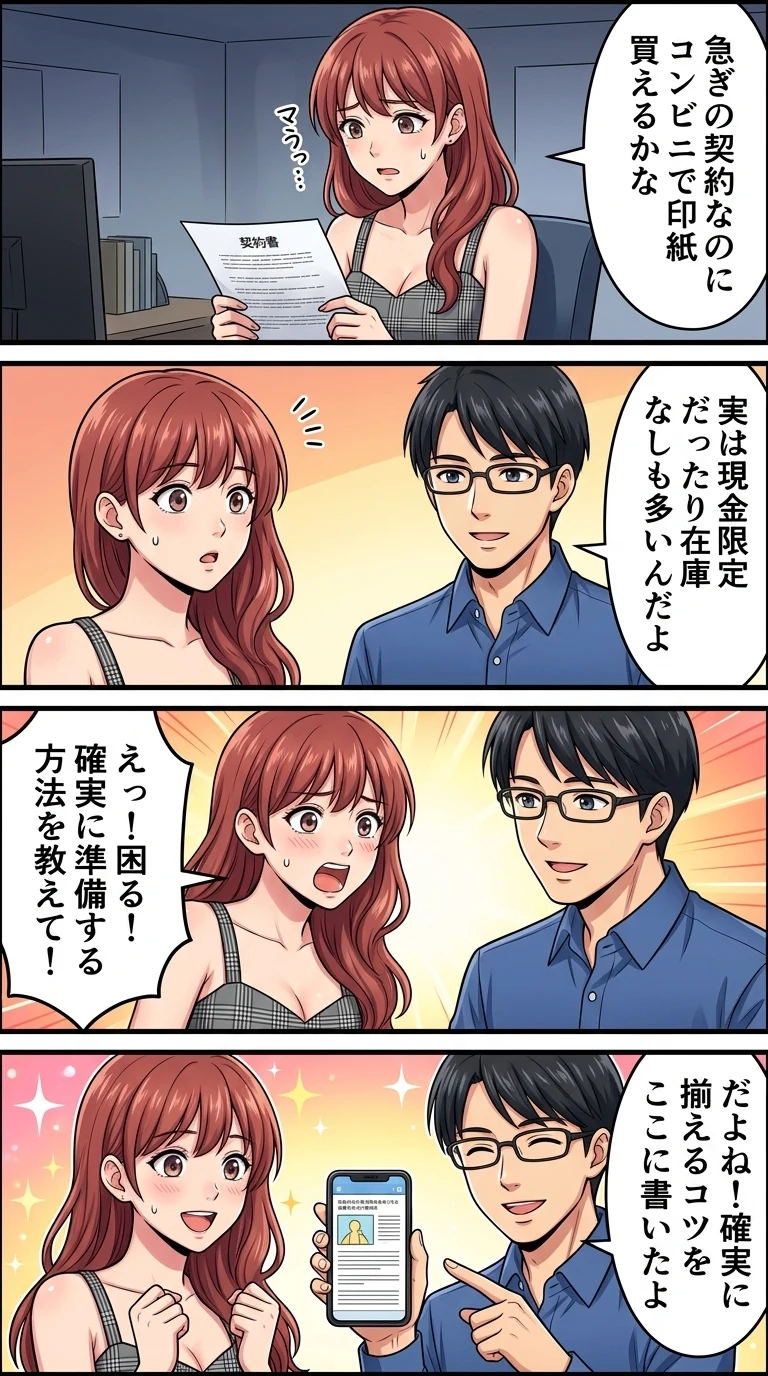 収入印紙 どこで買える コンビニ