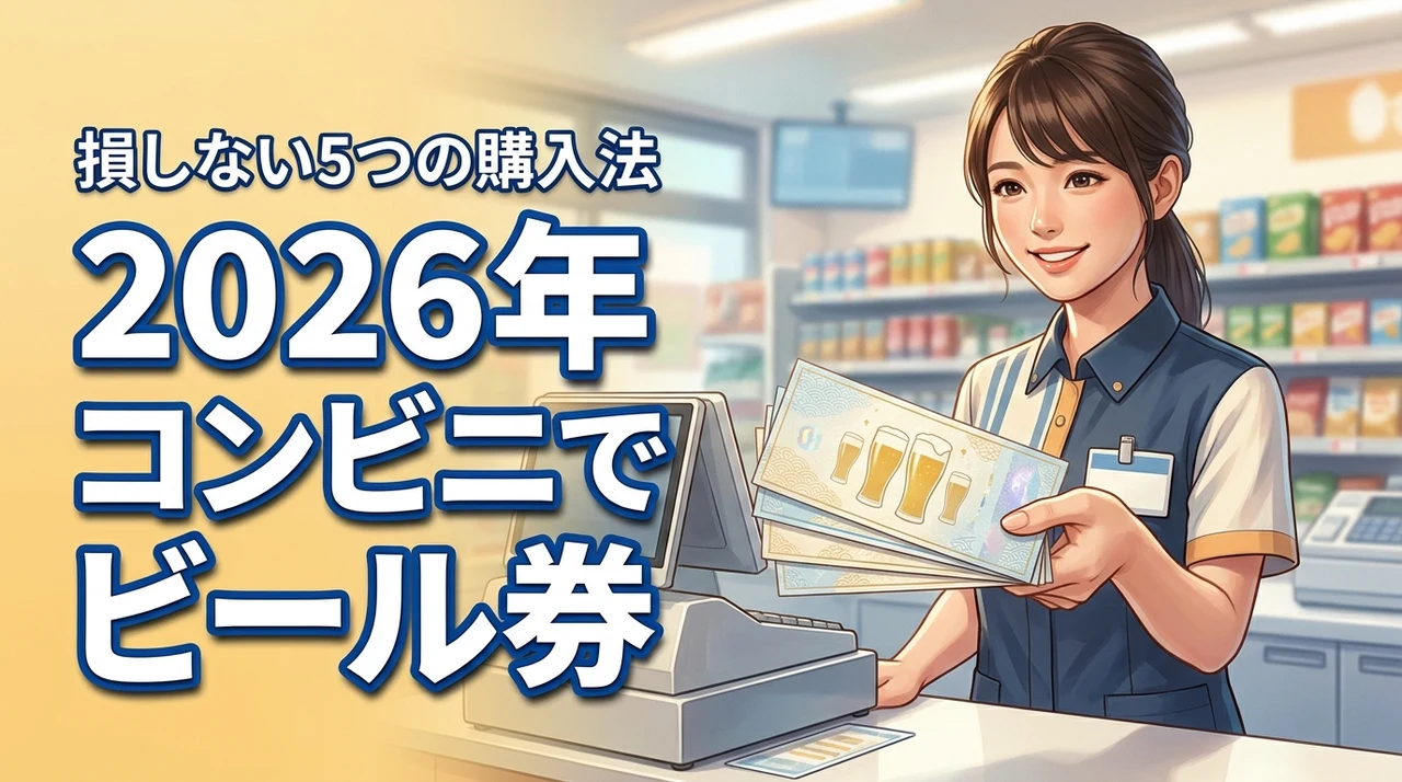 ビール券はコンビニのどこで買える?主要3社の販売状況と損しない5つの購入方法