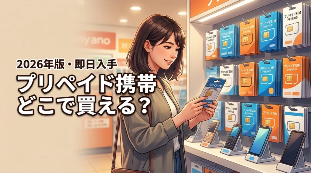 【即日入手】プリペイド携帯はどこで買える？審査や在庫状況など注意点を解説