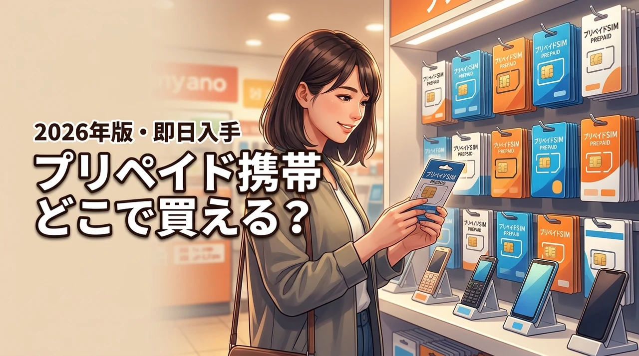 【即日入手】プリペイド携帯はどこで買える？審査や在庫状況など注意点を解説