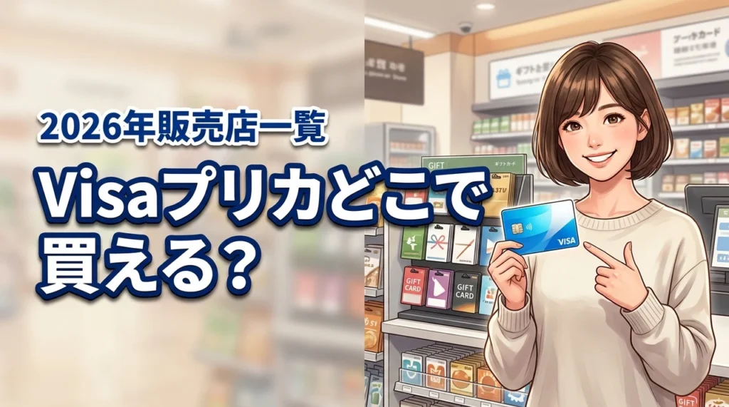 【販売店一覧】visaプリペイドカードはどこで買える？コンビニ等を網羅