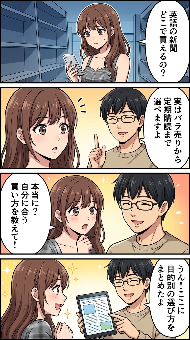 英語の新聞 どこで買える