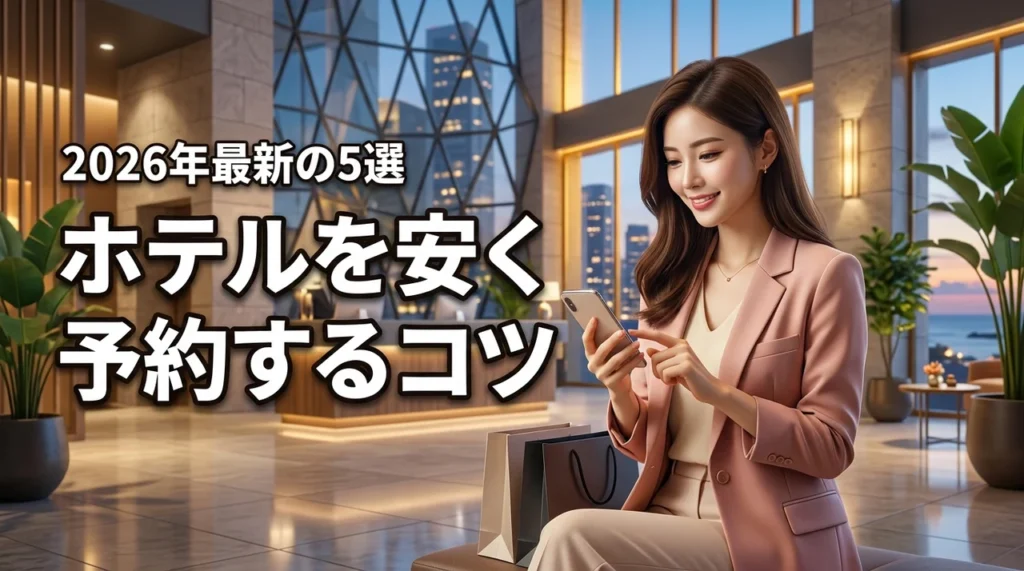 【ホテルを安く予約するコツ】おすすめの宿泊サイト5選と比較するメリット