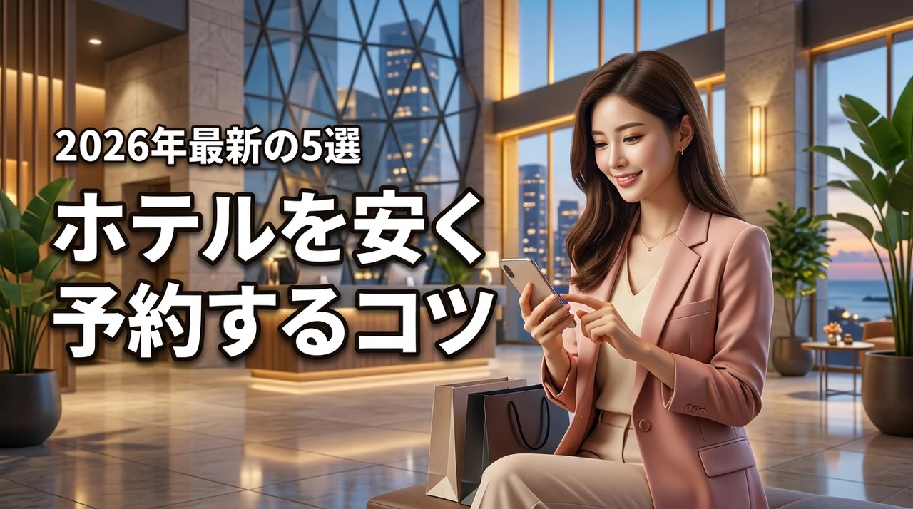 【ホテルを安く予約するコツ】おすすめの宿泊サイト5選と比較するメリット