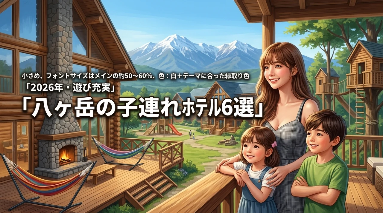 八ヶ岳で子連れにおすすめのアクティビティが豊富なホテル6選！選び方のポイントを解説