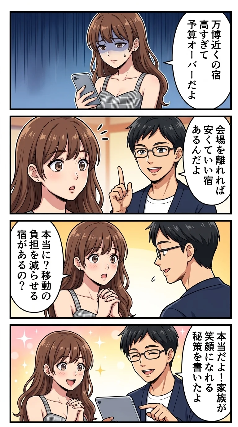 大阪万博 2025 ホテル 子連れ 安い