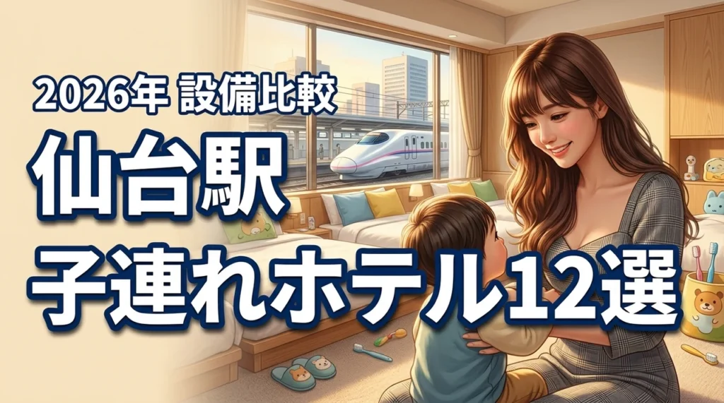 仙台駅周辺のホテルで子連れに人気の12選！添い寝無料や設備を徹底比較