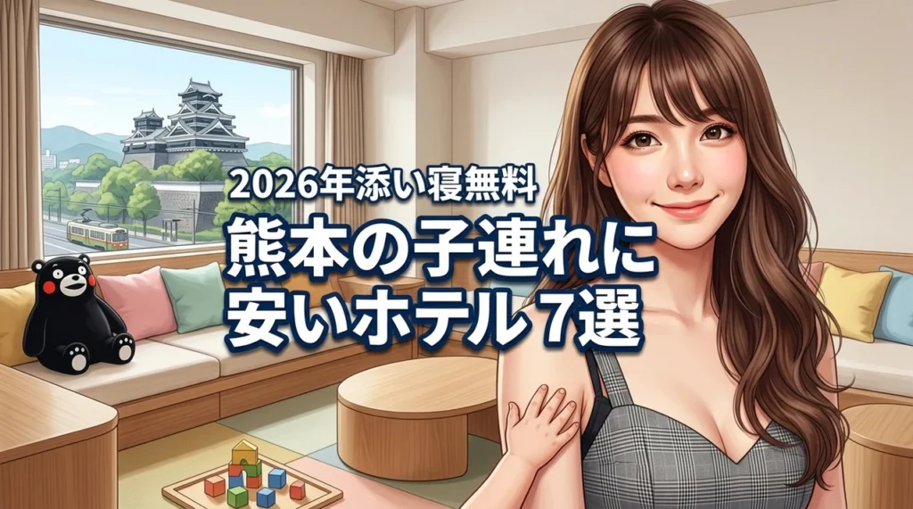 熊本で子連れに安いホテルおすすめ7選！添い寝無料でコスパ最強な宿を比較