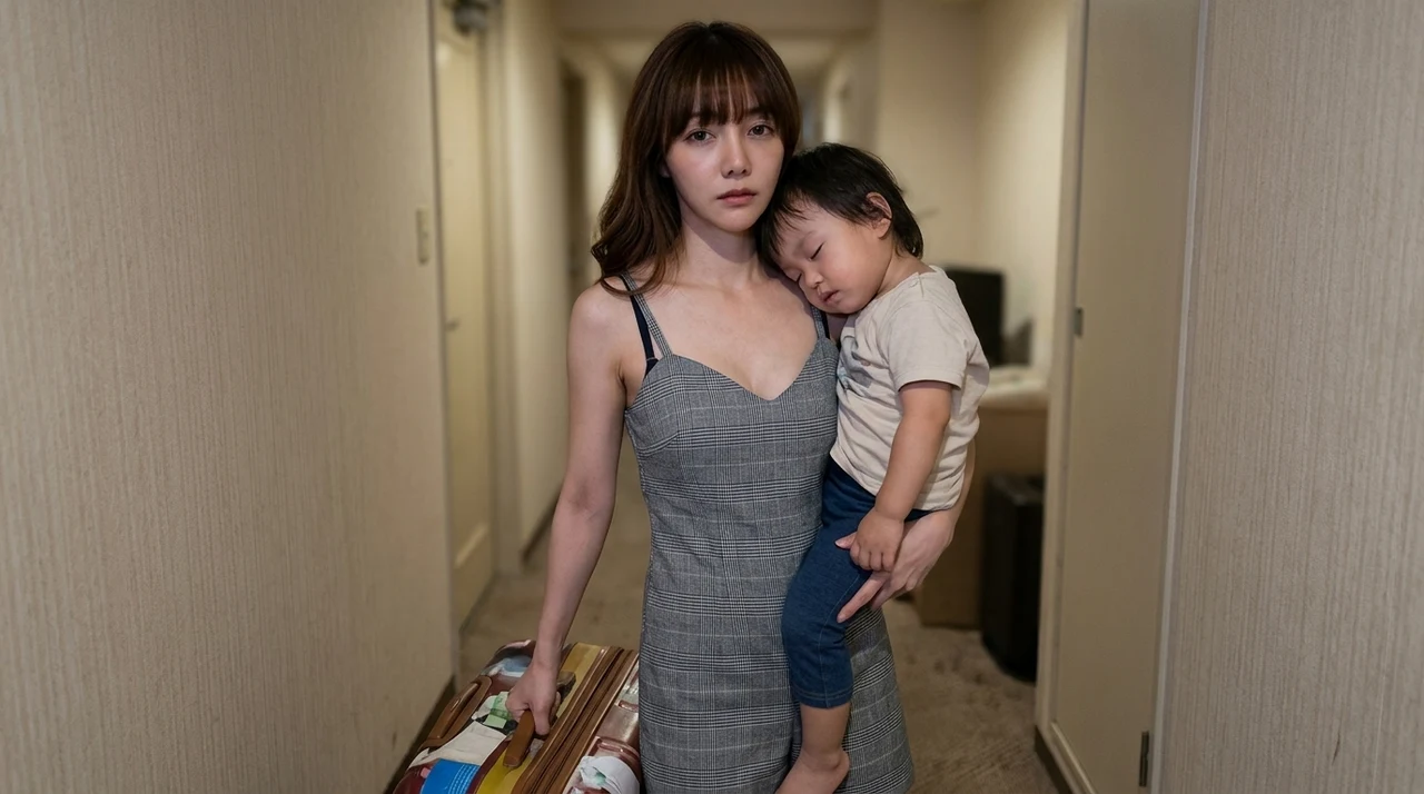 神戸の格安ホテルを子連れで利用するデメリット3つをイメージした写真風の画像