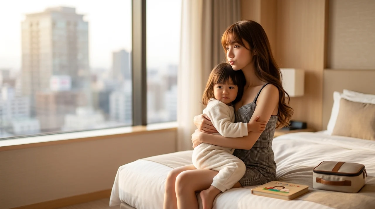 子連れで仙台のホテルに宿泊する5つのメリットをイメージした写真風の画像