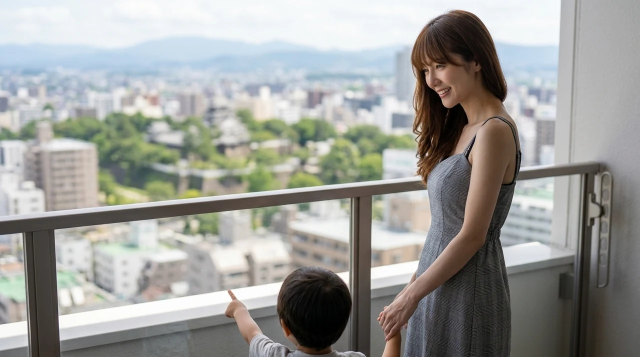 仙台の子連れ旅行でホテルを選ぶ3つのメリットをイメージした写真風の画像