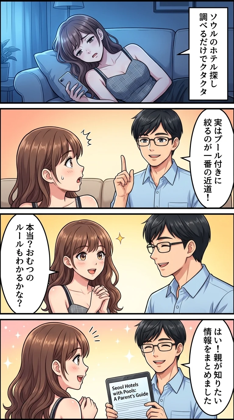 ソウル 子連れ ホテル プール