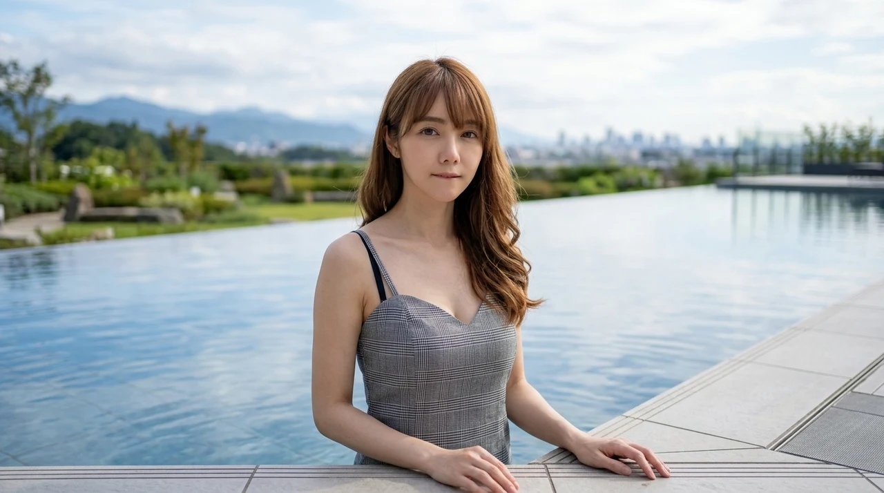 ソラノ ホテルのインフィニティプール利用ルールと注意点をイメージした写真風の画像