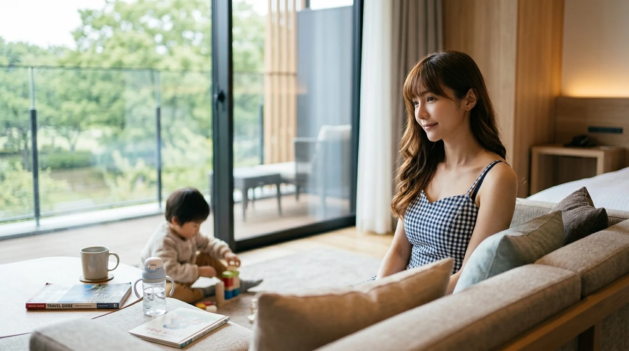 ソラノ ホテルに子連れで泊まって実感した5つのメリットをイメージした写真風の画像